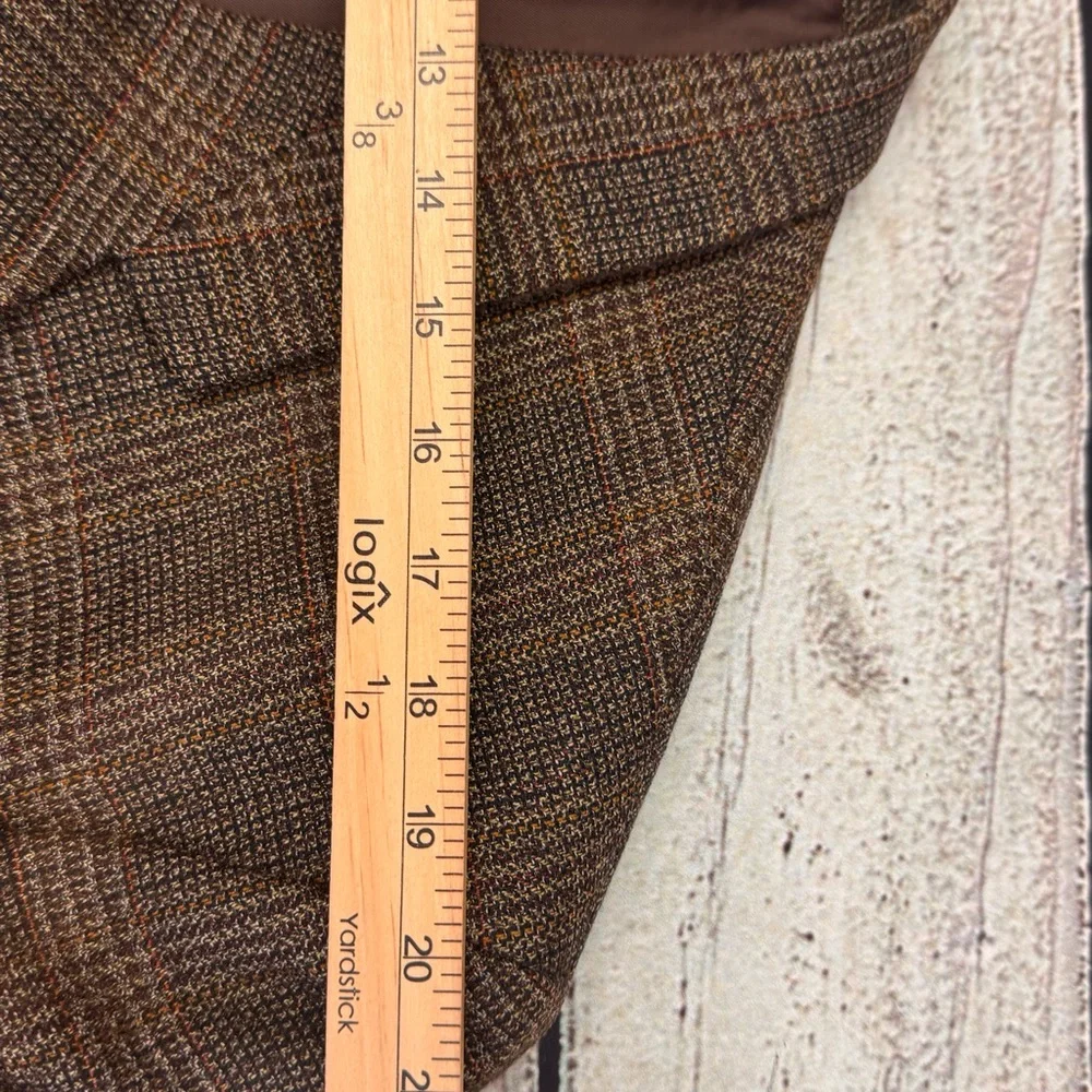 Men's 44R Vito Rufolo Wool Blazer‎ Brown Tweed Sport Coat Italian Fabric Classic